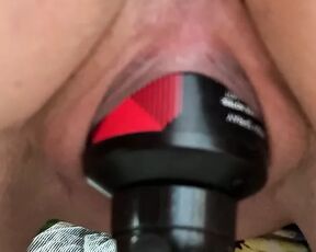 Inserting object in pussy