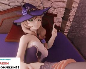 Futanari Amber Hard Fucking Lisa And Getting Creampie | Futa Genshin Impact Hentai 4k 60fps