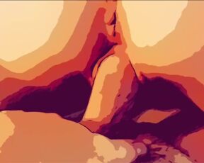 COMIC CARTOON - Teen Sliding Down on Stepdads BIG COCK