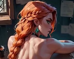 Fucking a hot blonde girl | Cartoon porn [AI generated]